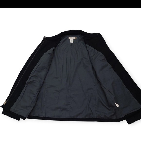 J Crew Wool Cruiser Jacket Womens Black charcoal Blend with Pockets size M - Picture 5 of 10